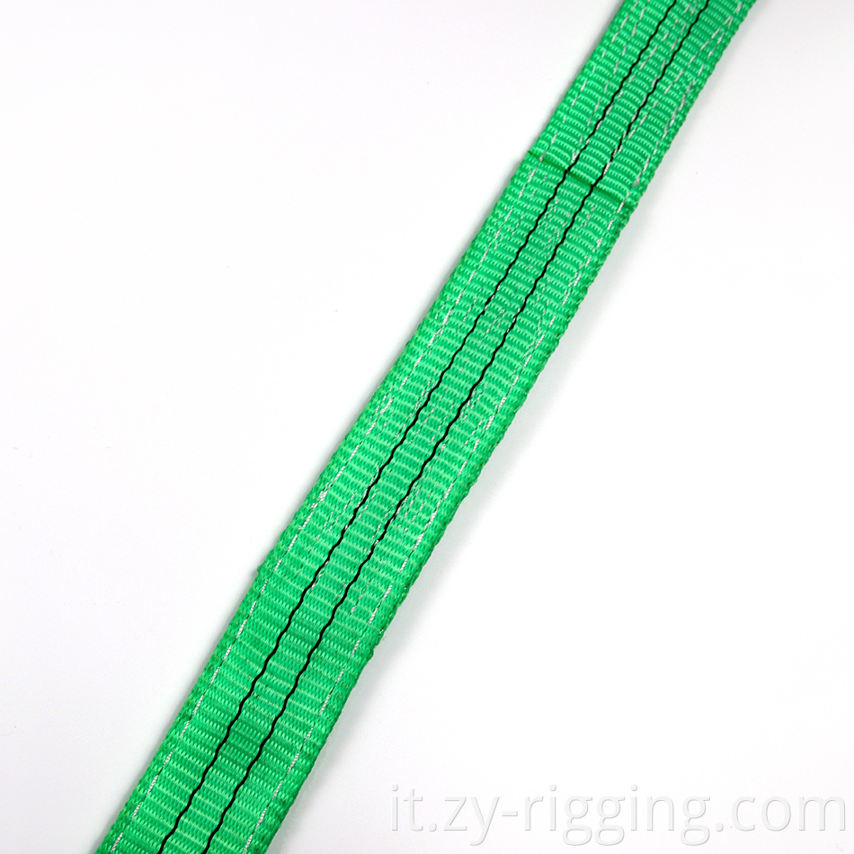 Green Flat webbing sling